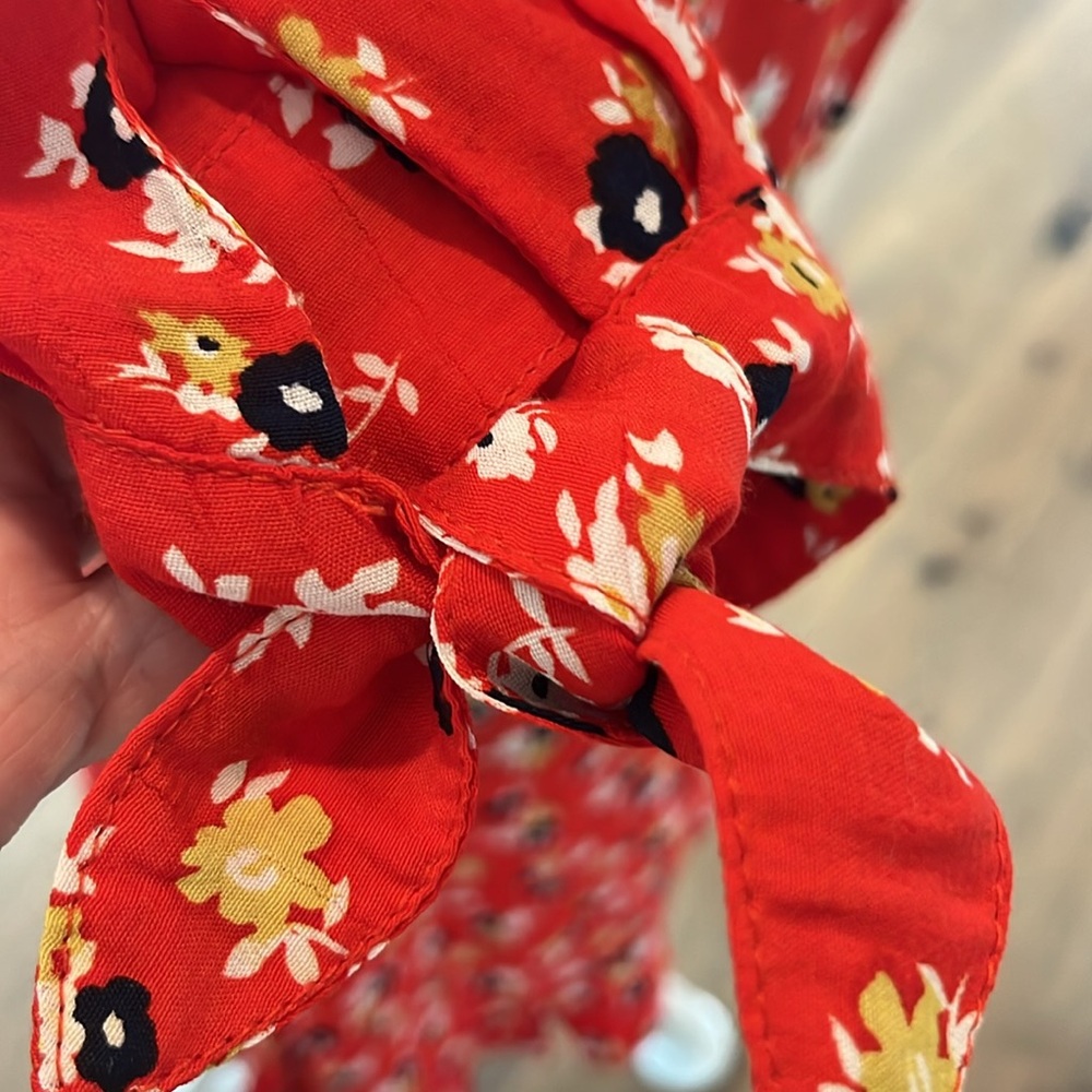 NWT Anthropologie Faithful The Brand Daphne dress poppy red - Picture 4 of 10